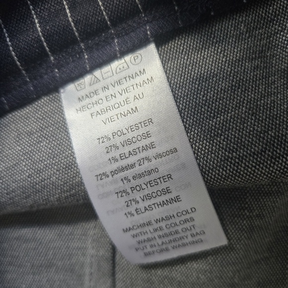 NWT Michael Kors Blue Pinstripe Dress Pants. Size 10 - Picture 5 of 11